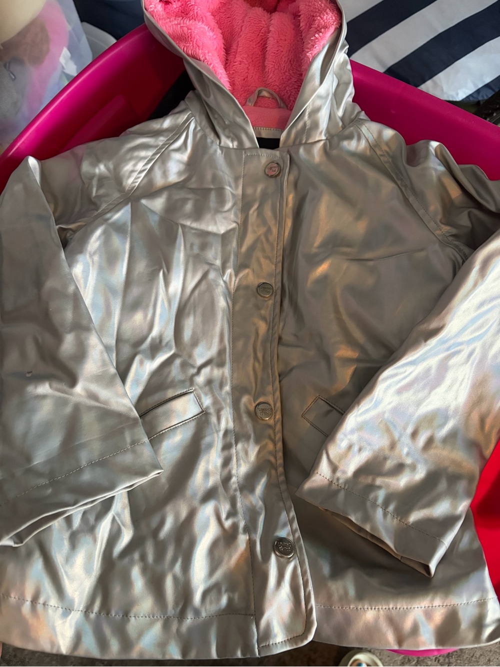 Girl’s Raincoat - Silver